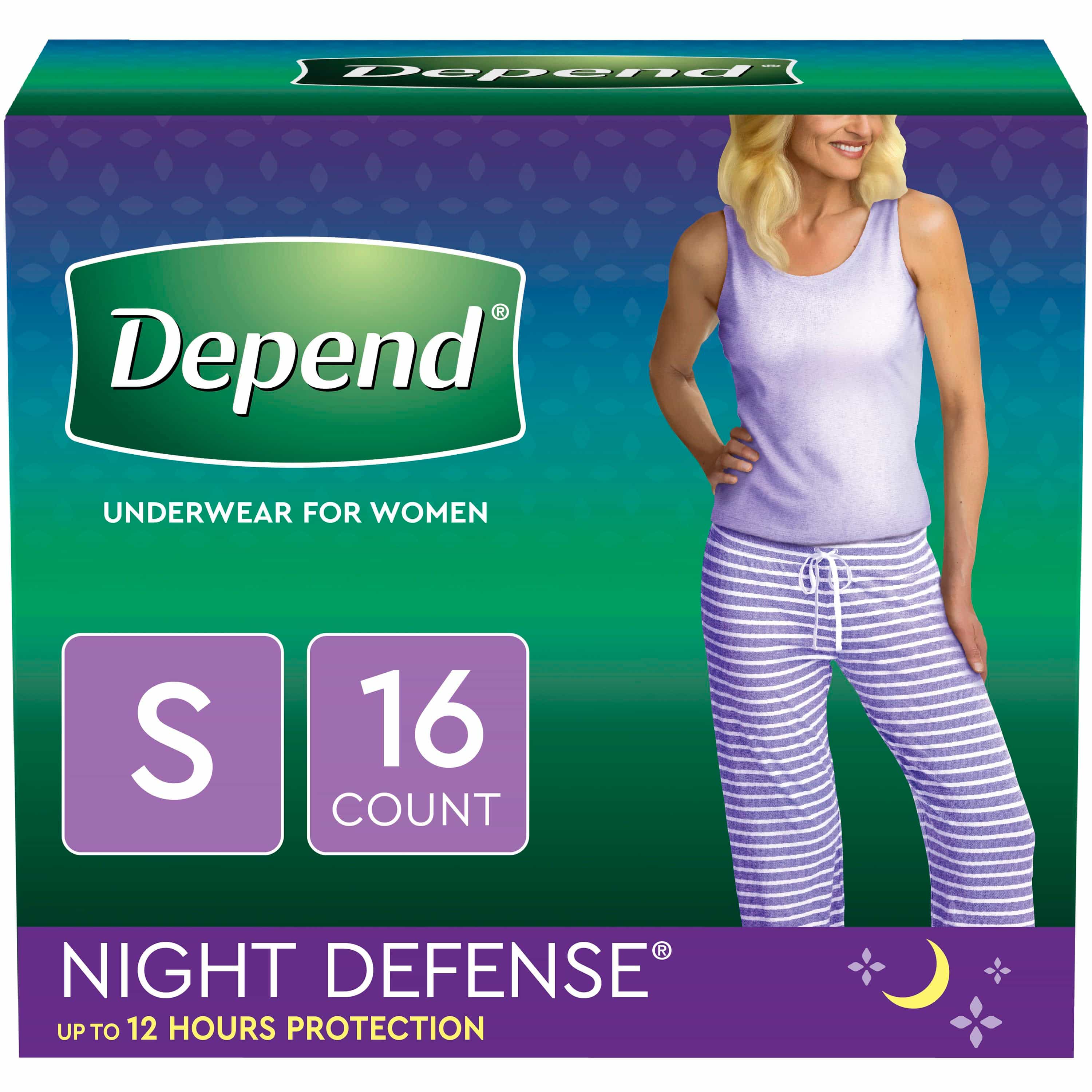 Depend Night Defense Pull-Up Underwear for Women, Overnight