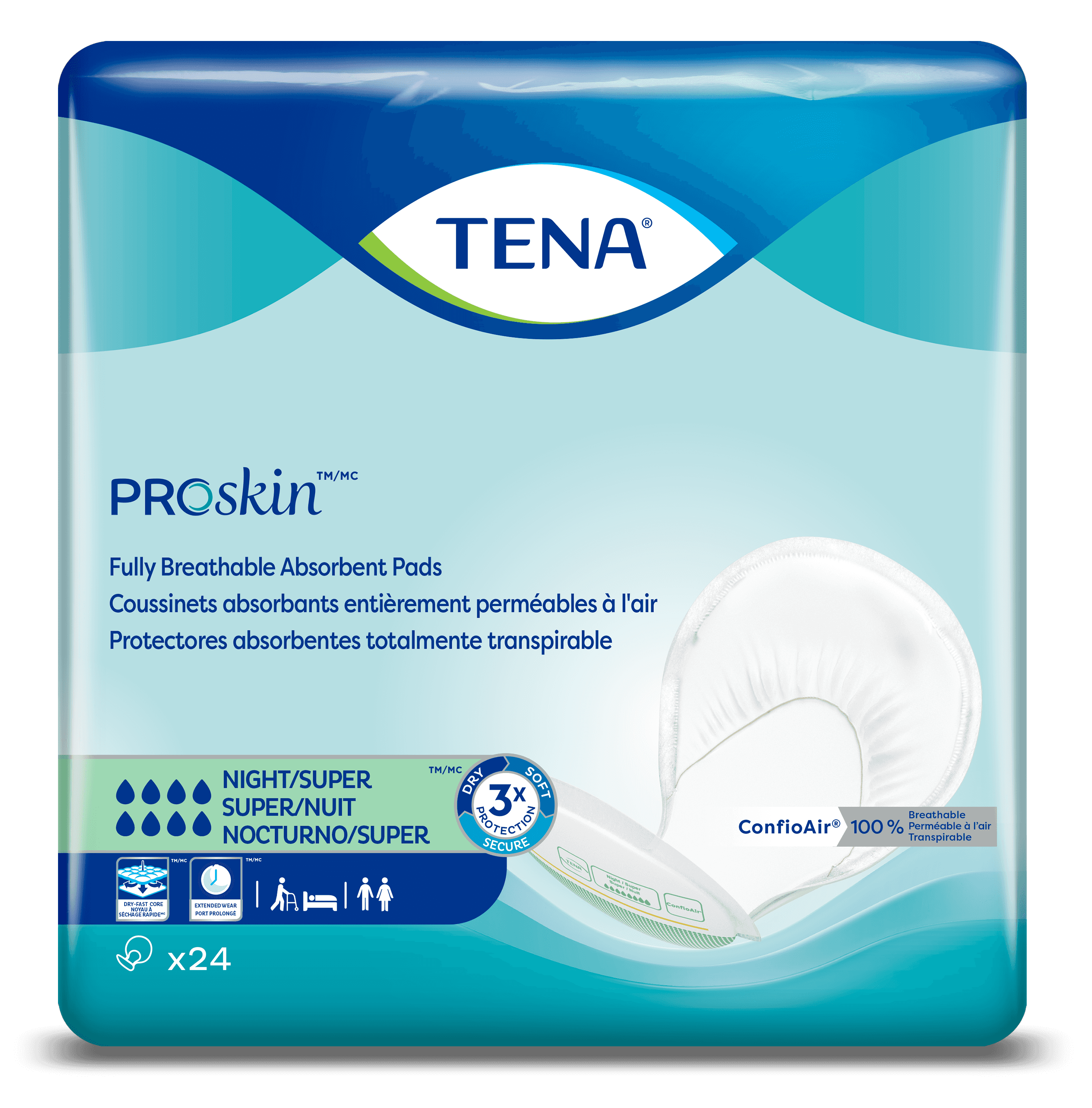 TENA ProSkin Night Super Absorbent Pads