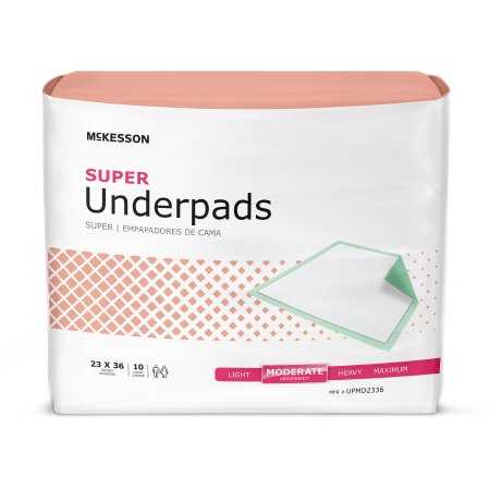 McKesson Super Underpads, Moderate Absorbency