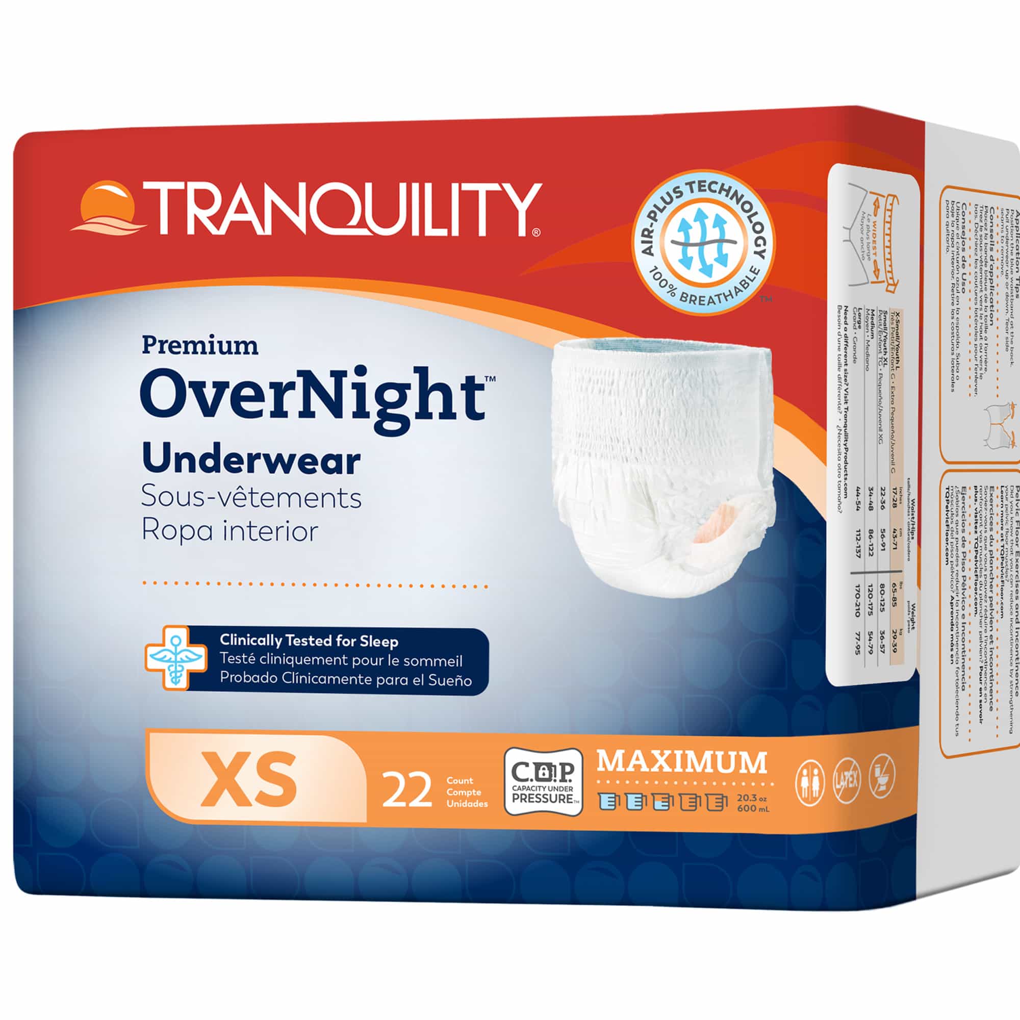 Tranquility Premium Overnight Disposable Absorbent Underwear