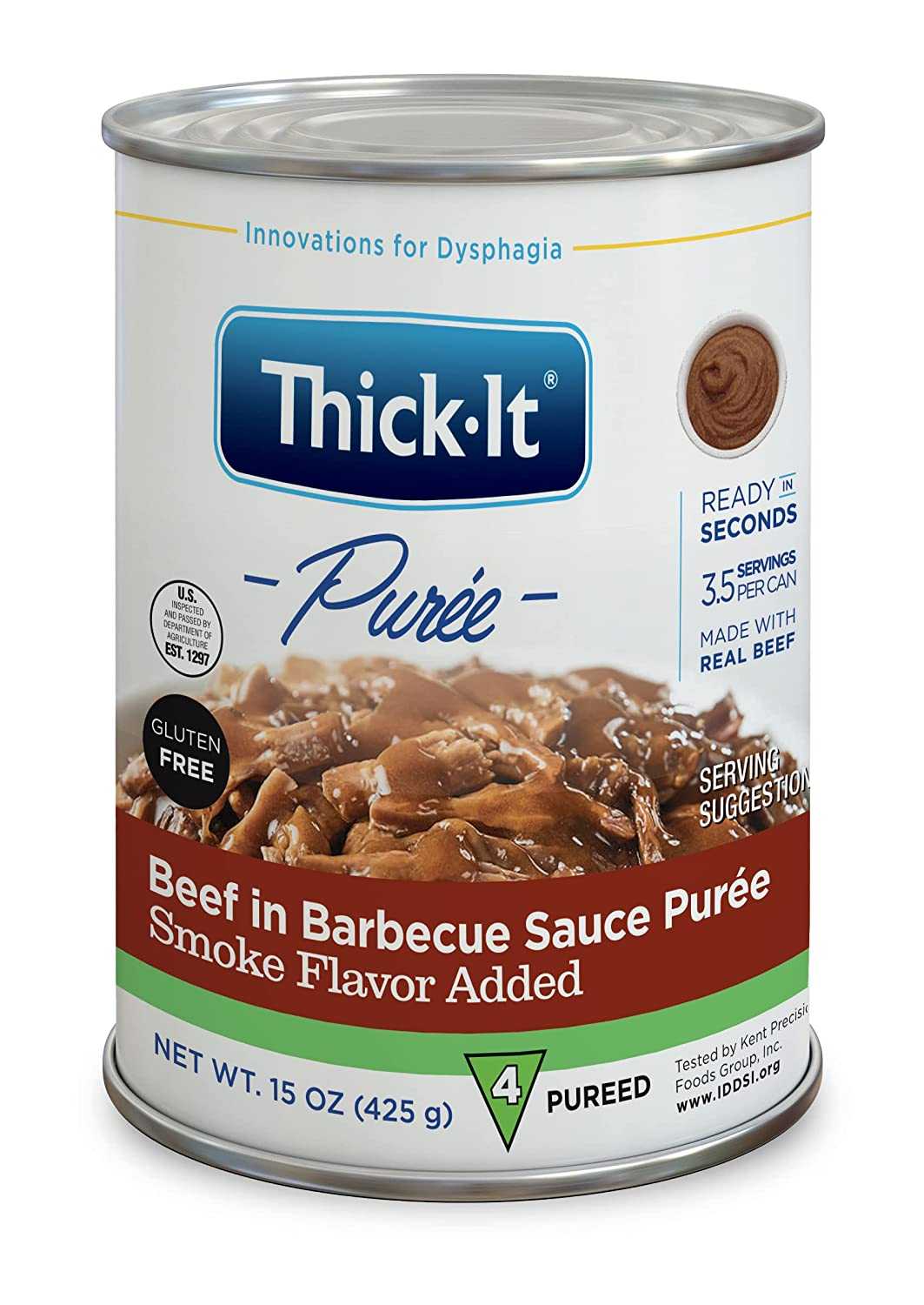 Thick-It Purees Beef in BBQ Sauce Puree, 15 oz.