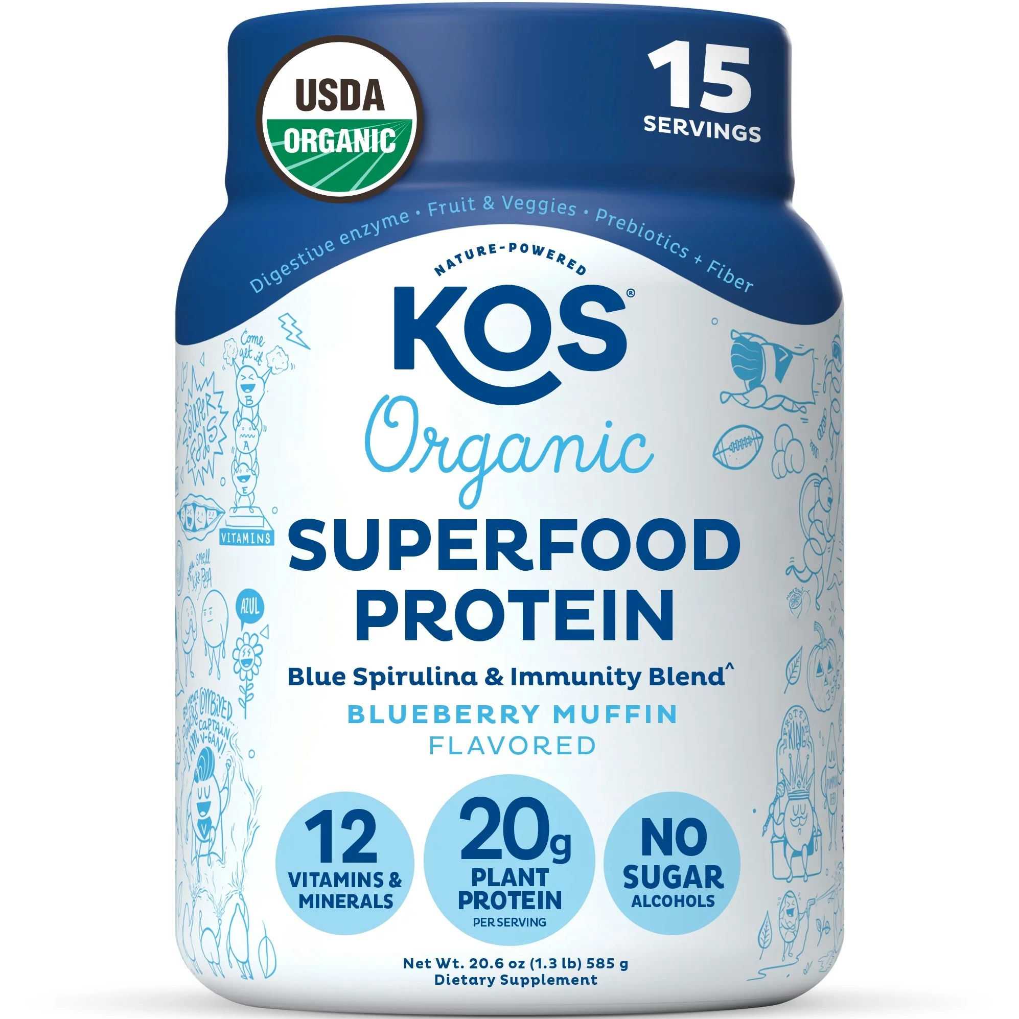 KOS Organic Superfood Plant Protein Powder