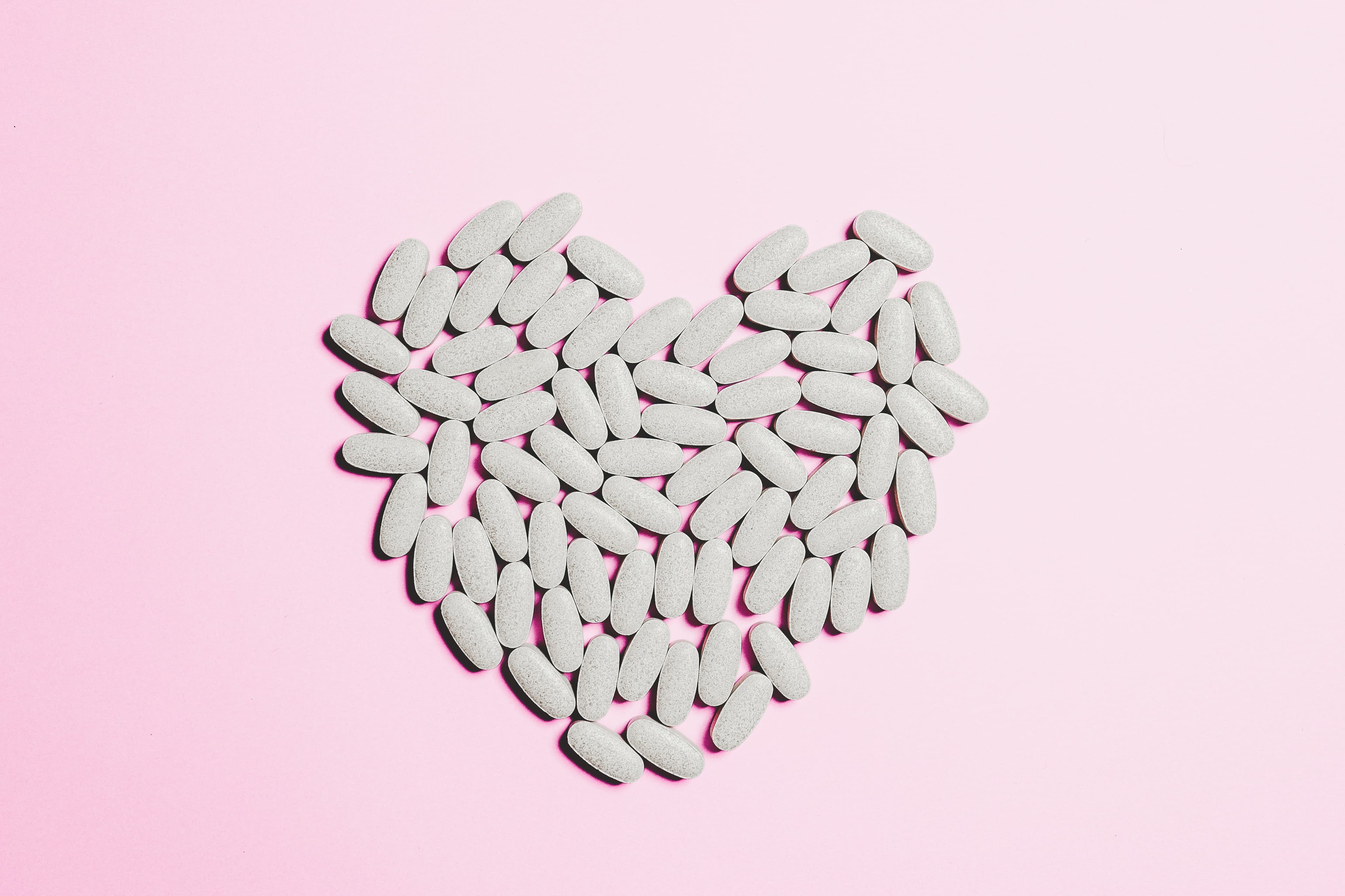 Heart-shaped vitamins. 